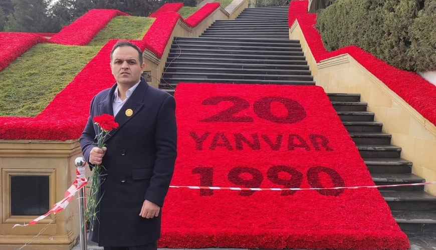Ele bir olesen ki, defnine milyonlar axisa- Qarabag qazisinin yazisi