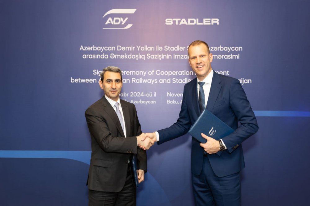 ADY ve “Stadler Rail Group” arasinda yeni muqavile imzalanib - FOTO