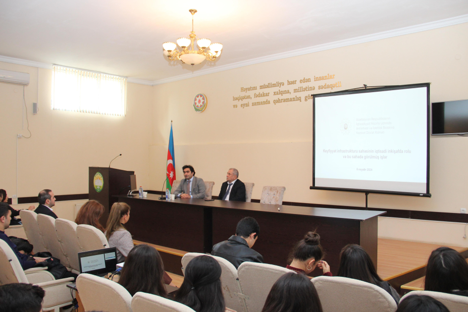 Dovlet Xidmeti terefinden Dovlet Aqrar Universitetinin telebeleri ucun seminar kecirilib