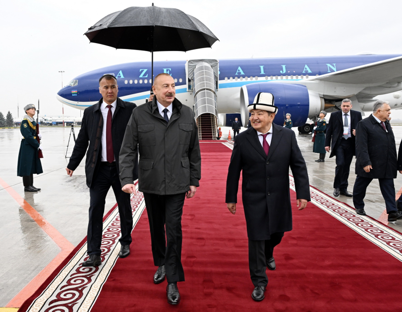 Ilham Eliyev Qirgizistanda seferdedir
