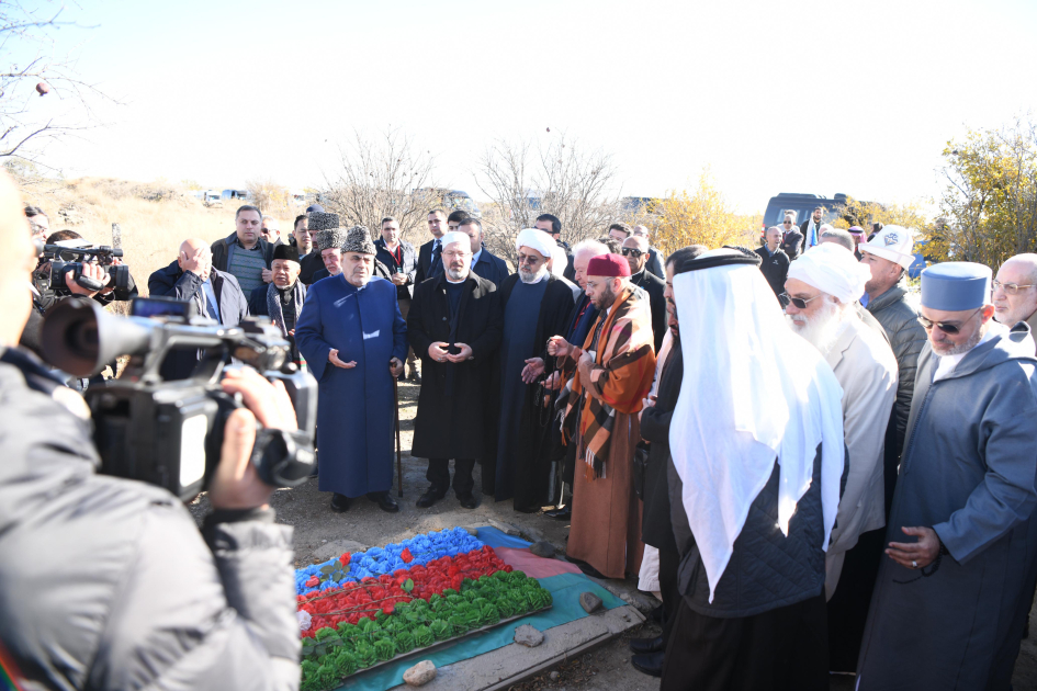 Dunya Dini Liderlerinin Qlobal Baki Sammitinin istirakcilari Agdamda