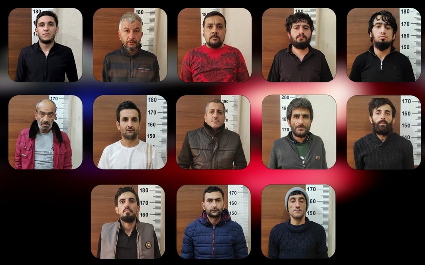 Bakida narkokuryerlikle mesgul olmaqda subheli bilinen 6 nefer saxlanilib