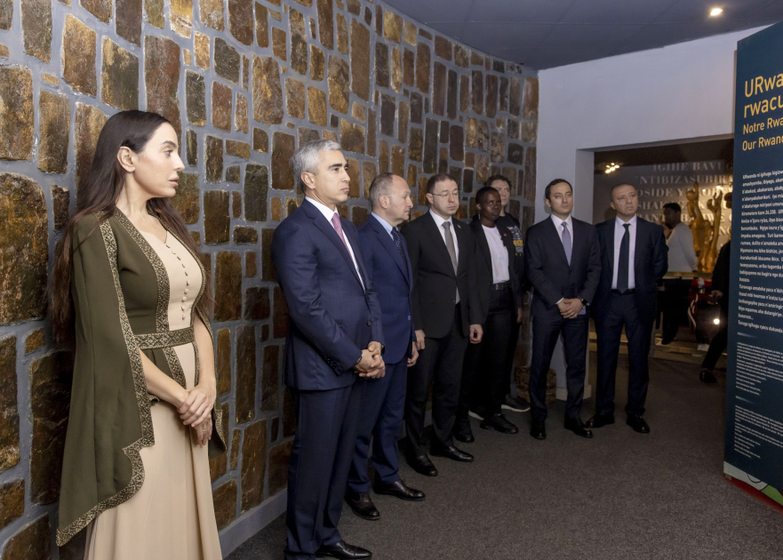 Leyla Eliyeva Kiqali Soyqirimi Memorialini ziyaret edib