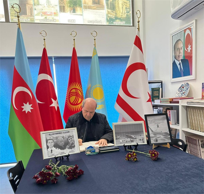 Ersin Tatar teyyare qezasinda helak olanlara ehtiramini bildirib