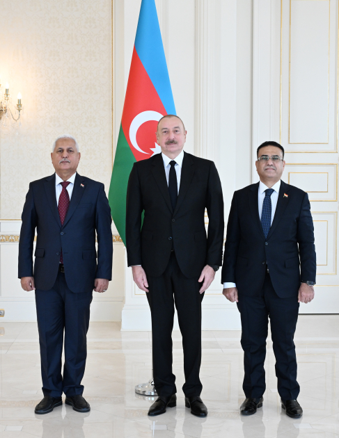 Prezident Ilham Eliyev Yemenin Azerbaycandaki yeni sefirinin etimadnamesini qebul edib