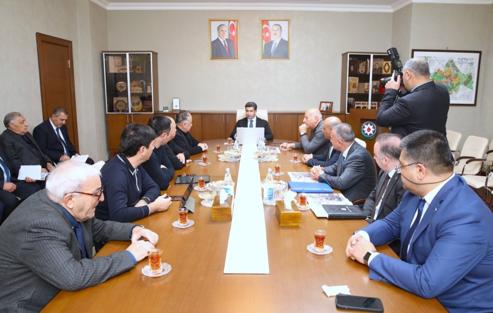 Azerbaycan ve Ozbekistan hemkarlar ittifaqlari arasindaki munasibetler muzakire olunub (FOTO)