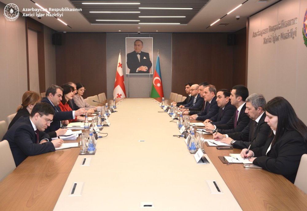 Azerbaycan ve Gurcustan XIN bascilari arasinda genis terkibde gorus baslayib (FOTO)