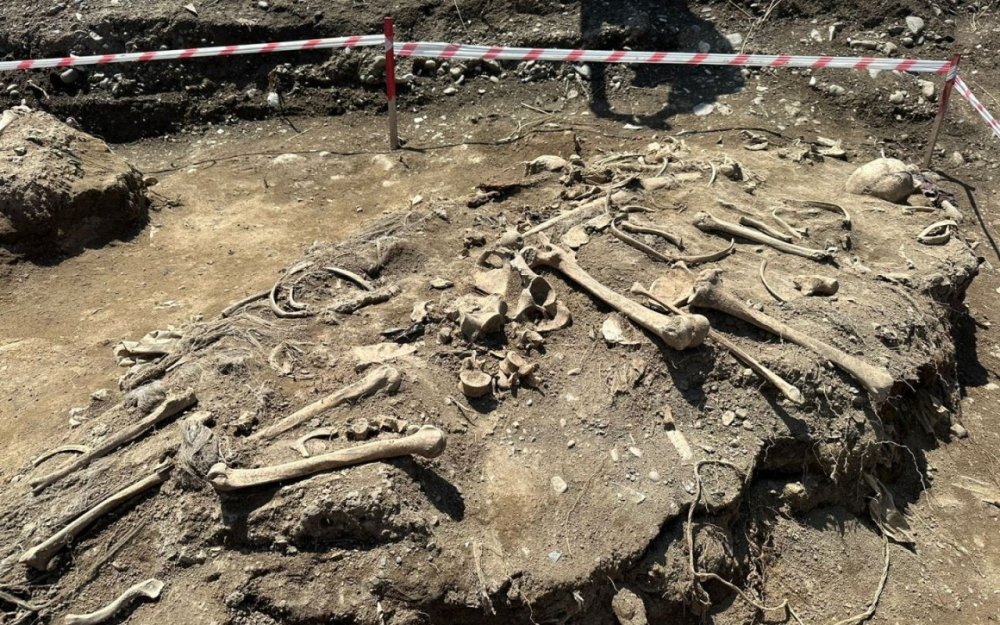 Agdamda insan sumuklerinin qaliqlari tapilib