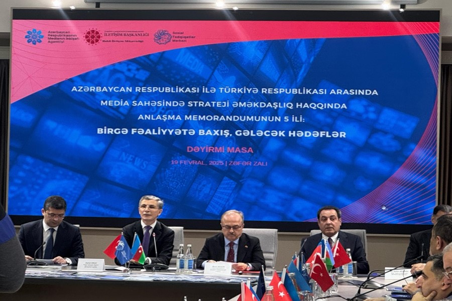 Azerbaycan-Turkiye strateji media emekdasliginin 5 illiyi ile bagli tedbir kecirilir