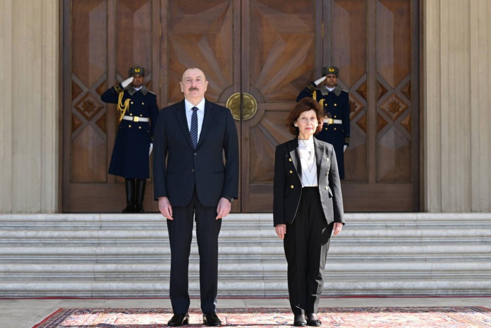 Simali Makedoniya Prezidentinin resmi qarsilanma merasimi olub