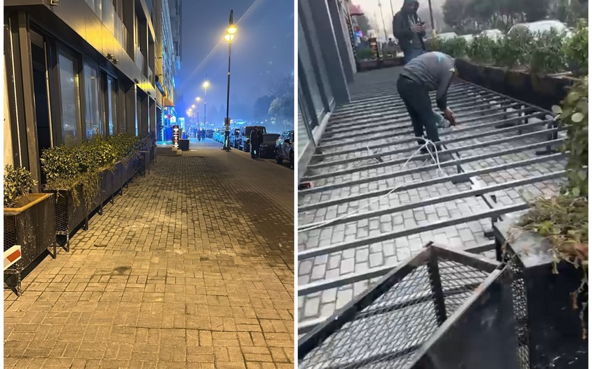 Bakida sekide metal konstruksiyadan ozbasina artirma islerinin qarsisi alinib
