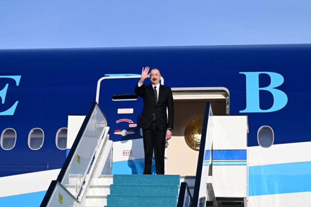 Prezident Ilham Eliyevin Turkiyeye seferi basa catib