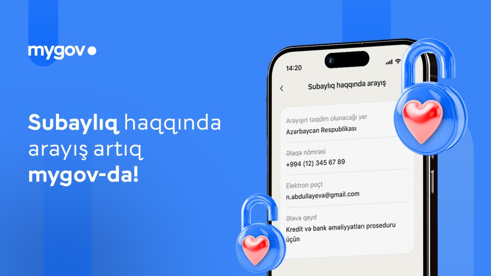 Vetendaslar aile veziyyeti haqqinda arayisi reqemsal formada elde ede bilecekler