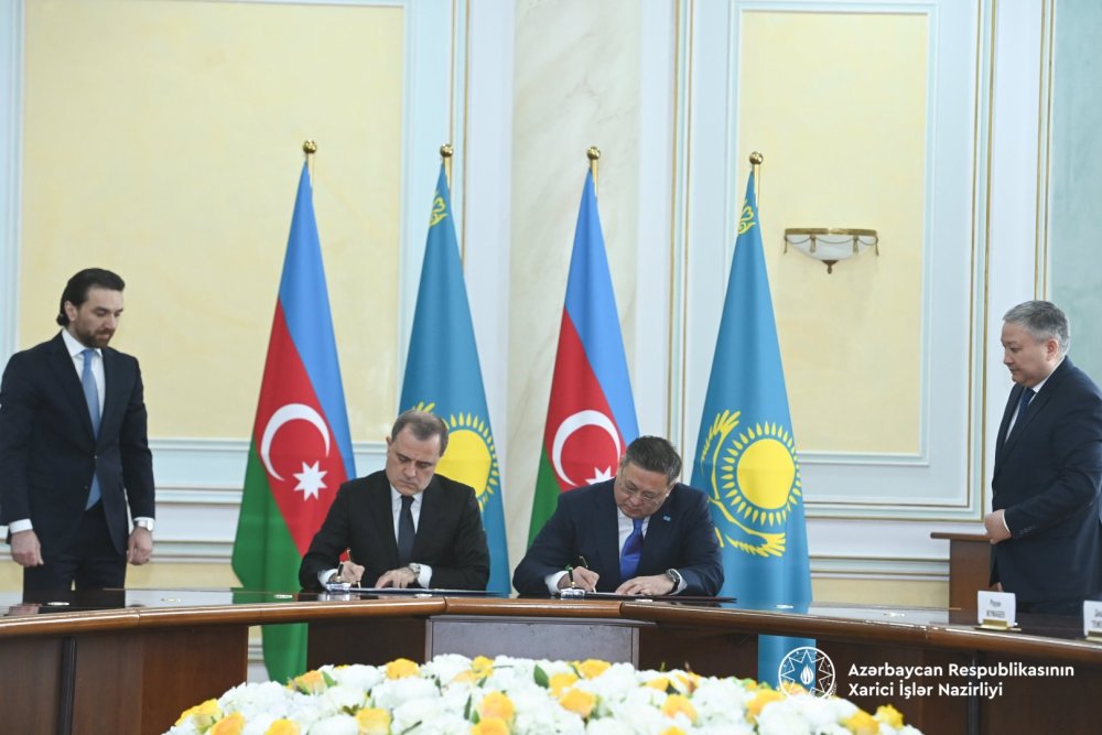 Azerbaycan ve Qazaxistan XIN-leri arasinda 2025-2026-ci iller ucun Tedbirler Plani imzalanib