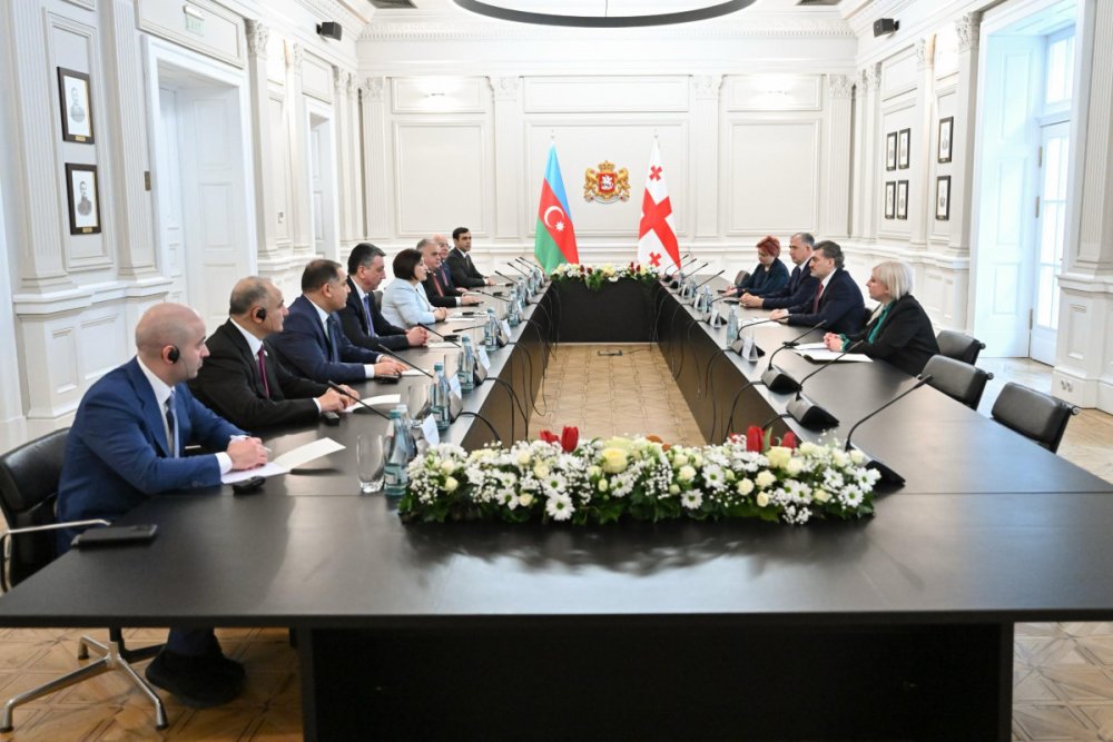 Gurcustan Prezidenti olkesine desteye gore Azerbaycana minnetdarligini bildirib