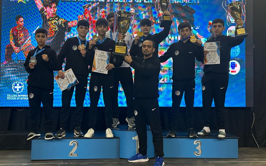 Azerbaycan idmancilari Yunanistanda 8 medal qazaniblar