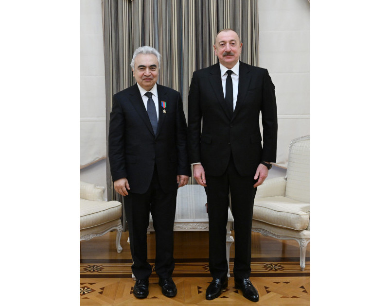 Prezident Fatih Birola “Dostluq” ordenini teqdim edib