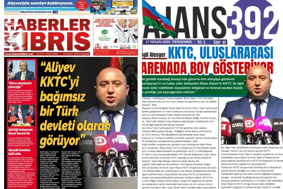 Aqil Elesger Simali Kipr mediasina DANISDI: “Prezident Ilham Eliyevin movqeyi Turk dunyasina aciq mesajdir”