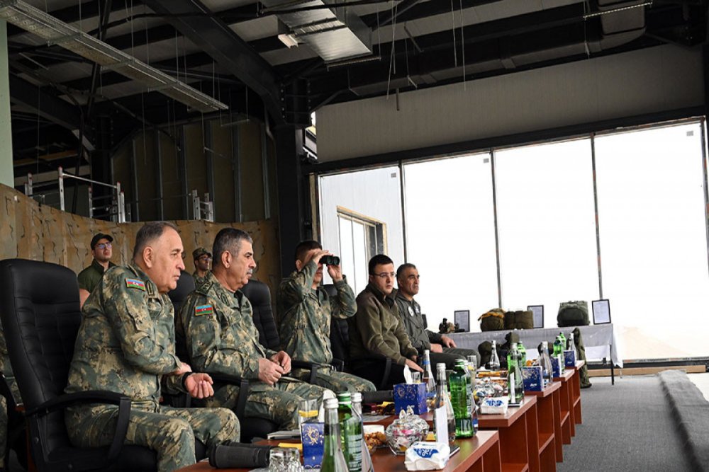 Azerbaycan Ordusunda doyus atisli taktiki telim kecirilib - VIDEO