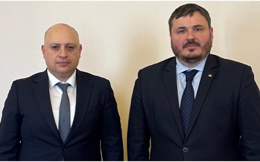 Samir Serifov Ukrayna sefiri ile strateji terefdasliq meselelerini muzakire edib