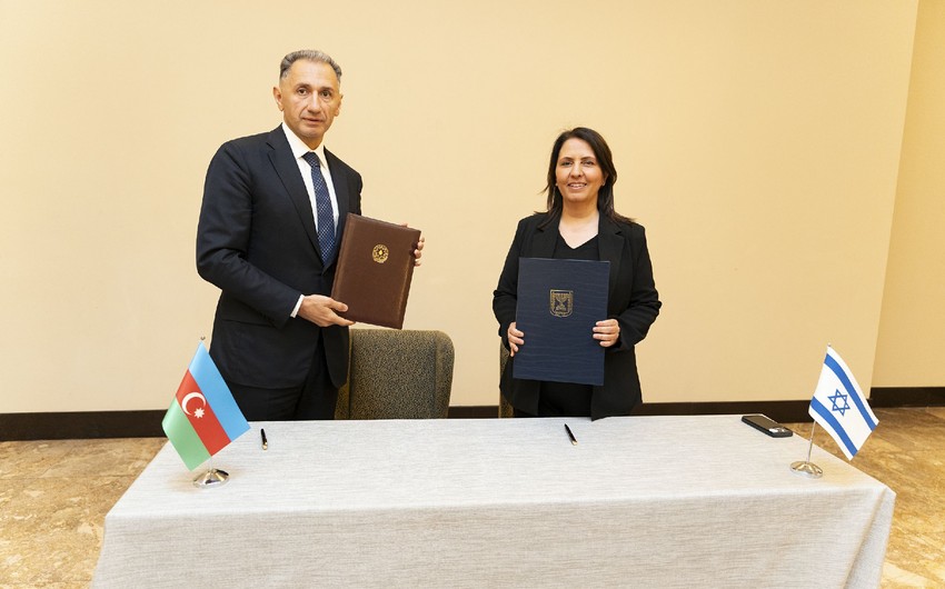 Azerbaycan ve Israil arasinda elm sahesinde emekdasliq proqramina dair Anlasma Memorandumu imzalanib