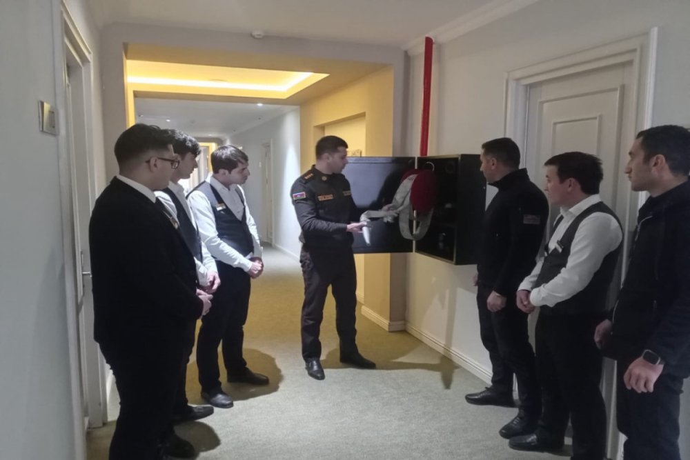 Susa ve Agdamda “Mehmanxanalarda yangin tehlukesizliyi” movzusunda tedbirler kecirilib