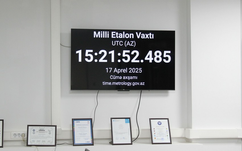 Azerbaycanda Milli Etalon Vaxtinin yaradilmasi ucun islere baslanilib