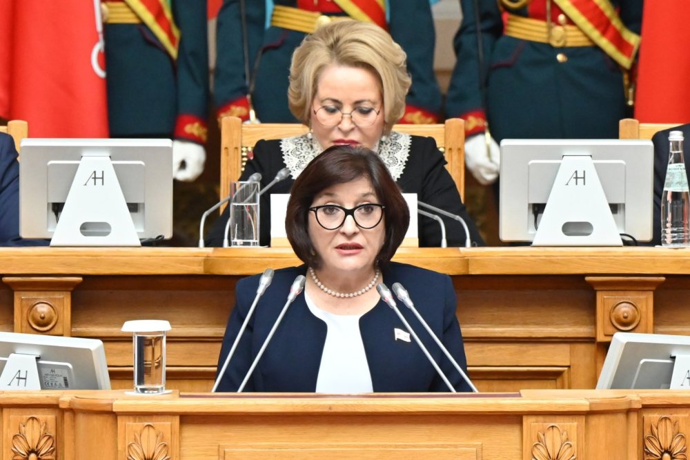 Sahibe Qafarova MDB PA-da Azerbaycanin fasizm uzerindeki qelebede rolundan danisib
