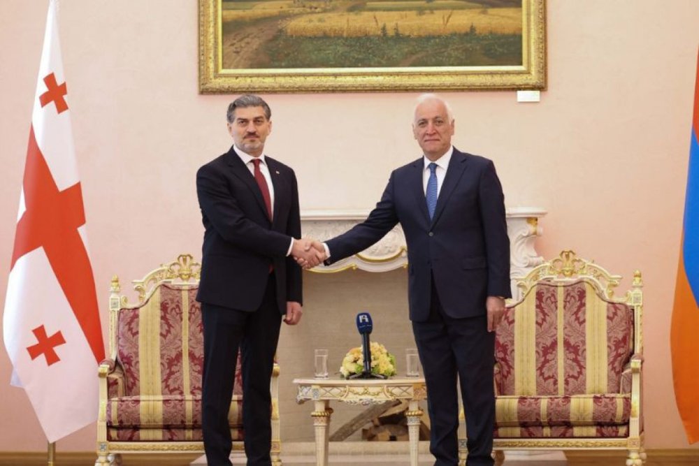 Gurcustan ve Ermenistan prezidentleri regional meseleleri muzakire edib