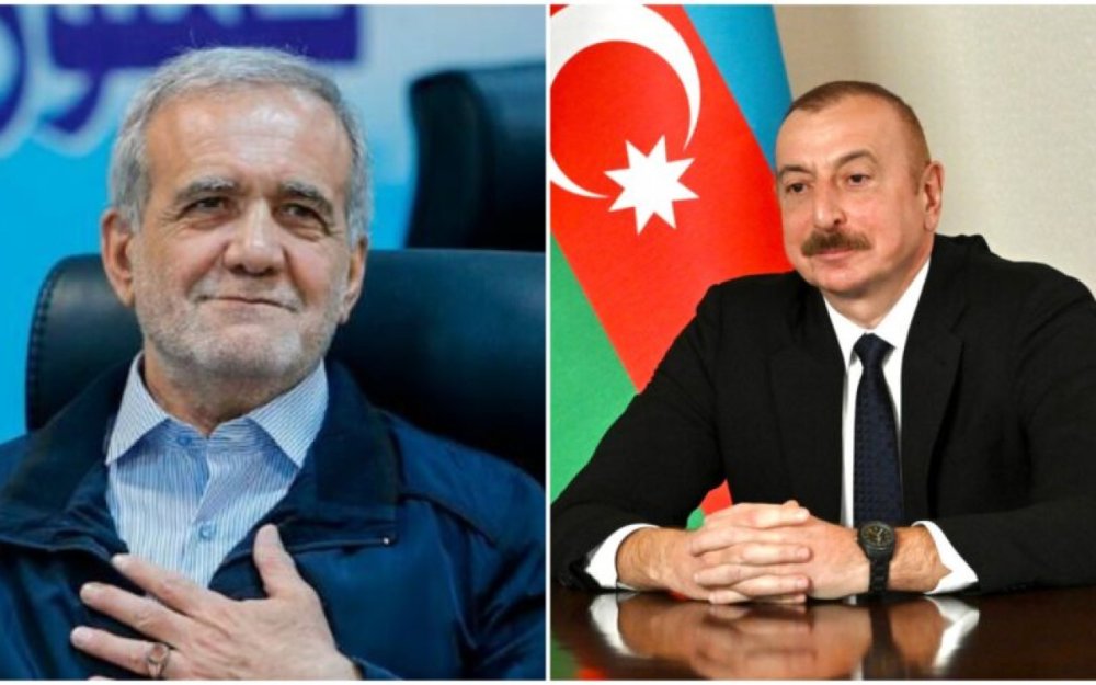 Mesud Pezeskian Ilham Eliyevi tebrik etdi