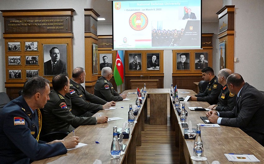 Serbiya herbcileri Azerbaycanin xususi teyinatli tehsil muessiselerinde olublar - VIDEO