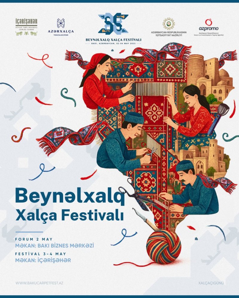 Bakida Beynelxalq Xalca Festivali kecirilecek