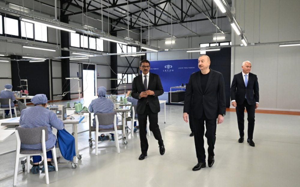 Ilham Eliyev Lacinda acilislar etdi - FOTOLAR