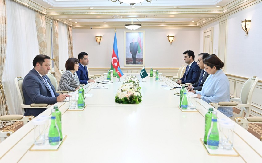 Sahibe Qafarova Pakistanin Azerbaycandaki sefiri ile gorusub