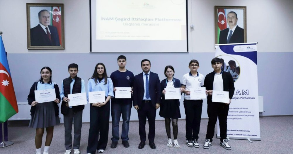 “INAM Sagird Ittifaqlari Platformasi” layihesi ugurla yekunlasib – FOTOLAR