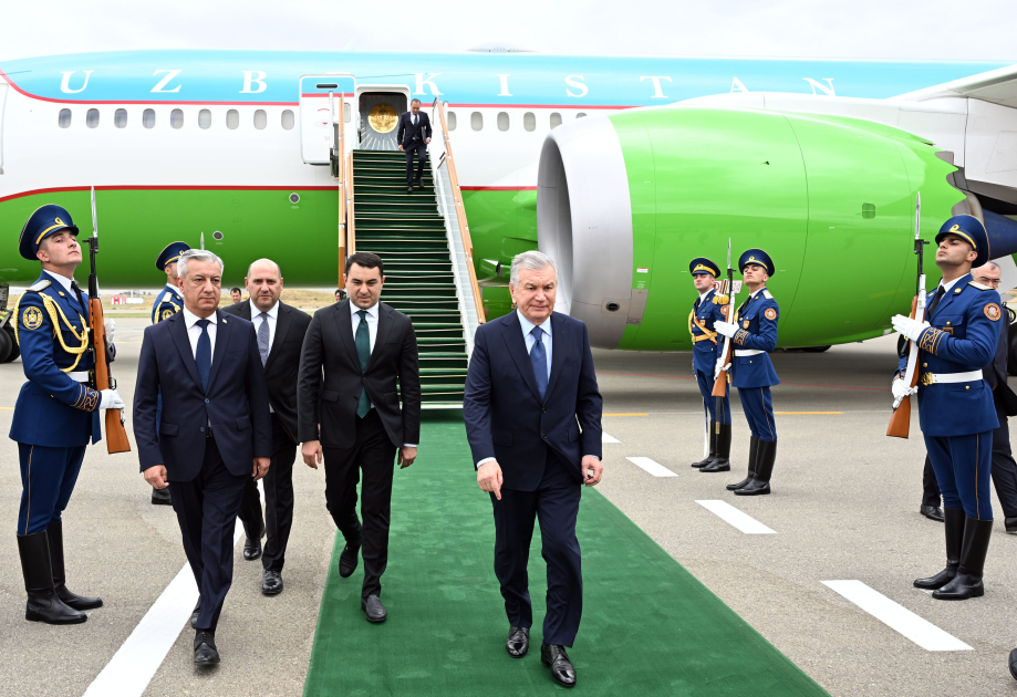Ozbekistan Prezidenti Savkat Mirziyoyev Fuzuli rayonuna sefere gelib 
