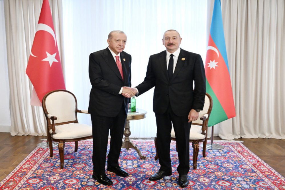 Prezident Ilham Eliyev Xankendide Receb Tayyib Erdoganla gorusub