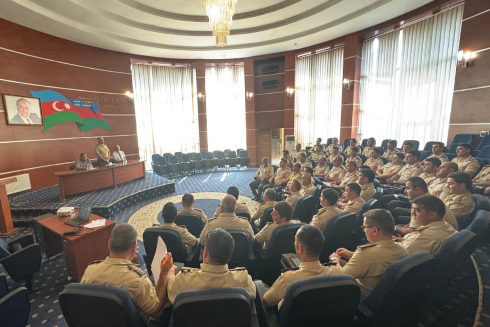 Dovlet Yangin Nezareti Xidmetinde "Konstitusiya ve Suverenlik Ili”ne hesr olunan tedbirler kecirilib