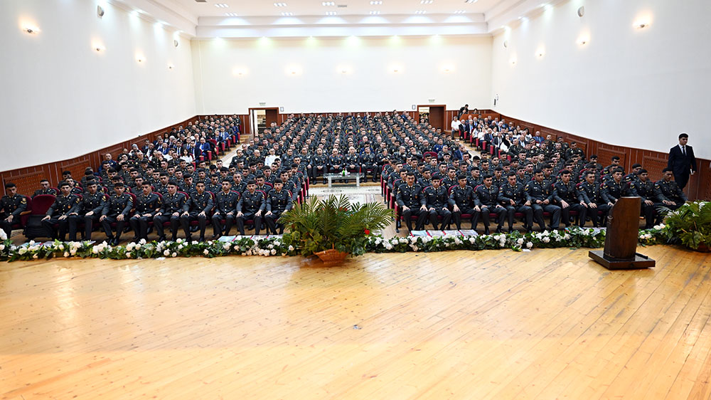 Baki Herbi Kollecinde buraxilis merasimi kecirilib - VIDEO