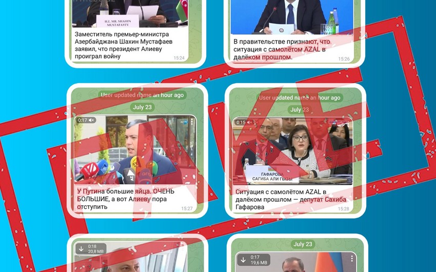 MEDIA: Bir sira dovlet xadimlerinin adindan saxta aciqlamalar yayilib