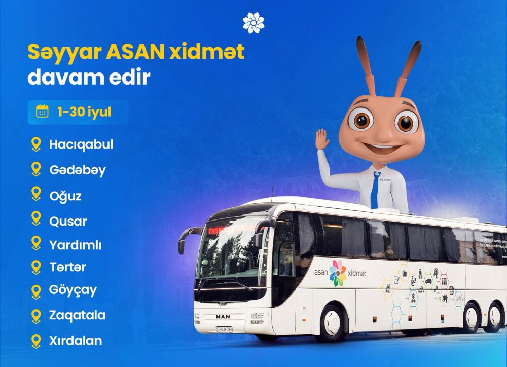 Seyyar ASAN xidmet davam edir