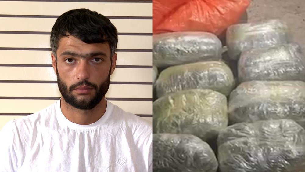 Iran vetendasi terefinden narkokuryerliye celb olunan sexs saxlanildi (VIDEO)