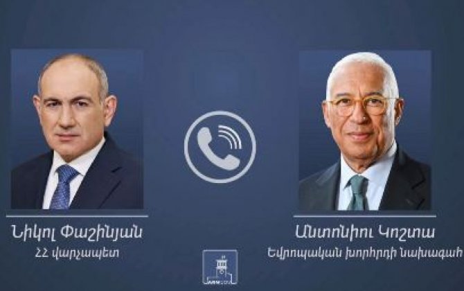 Pasinyan Avropa Surasinin prezidenti ile danisdi