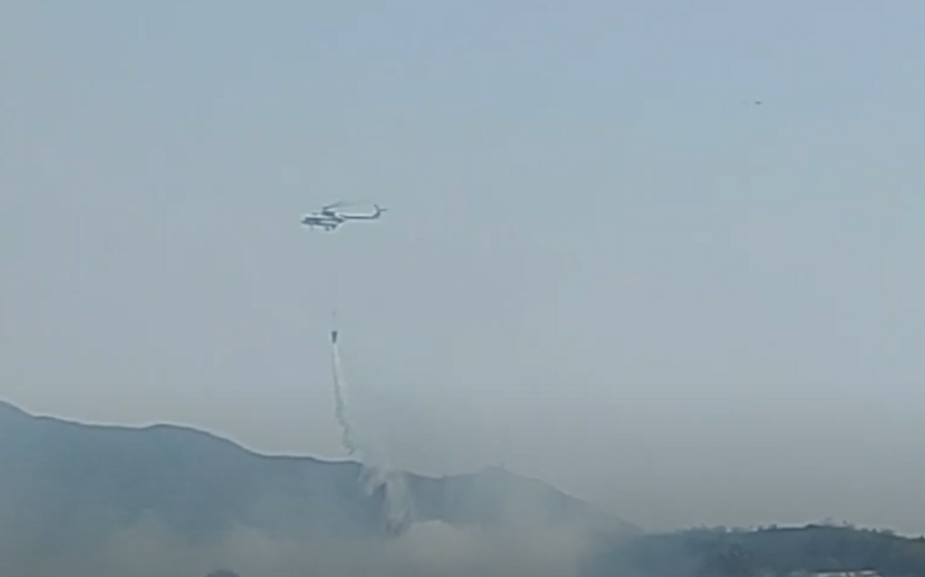 Xocavend ve Agderede bas veren yanginlarin sondurulmesine aviasiya celb olunub