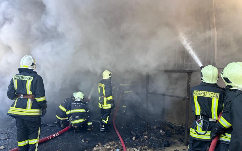 "Sederek" ticaret merkezinde yanginda 13 nefer tustuden zeherlenib
