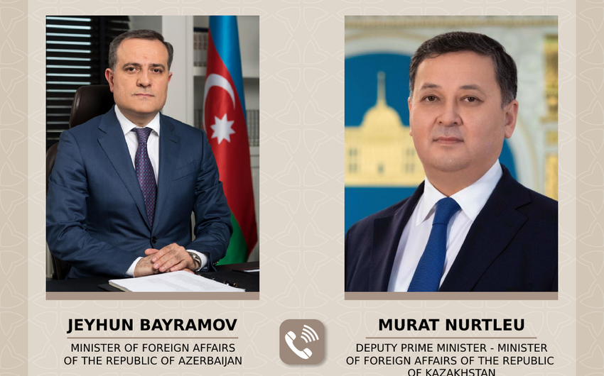 Ceyhun Bayramov qazaxistanli hemkari ile Vasinqton gorusunu muzakire edib
