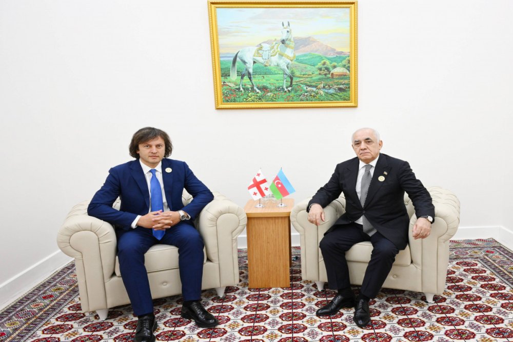 Azerbaycan ve Gurcustan Bas nazirleri gorusub