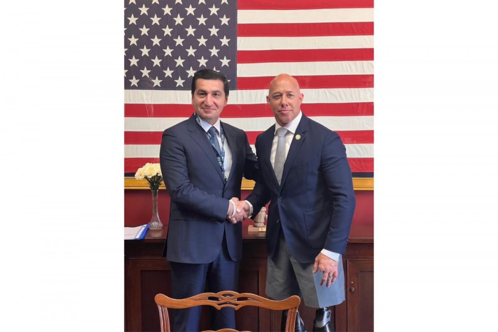 Hikmet Haciyev ABS-da kecirdiyi goruslerde 907-ci duzelisin legv edilmesinin vacibliyini bildirib