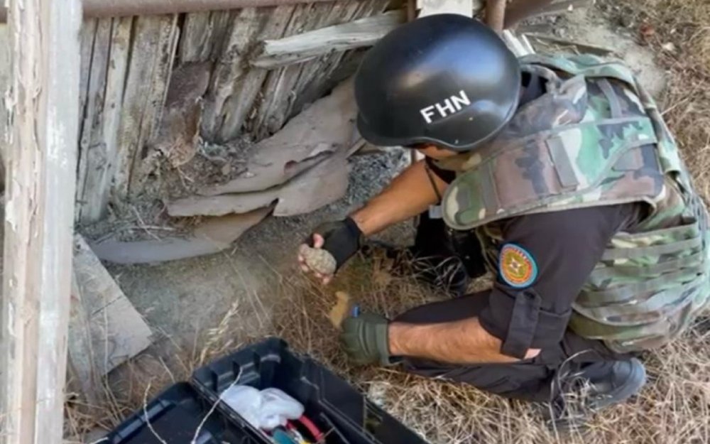 Qaracuxurda herbi sursat tapildi - VIDEO