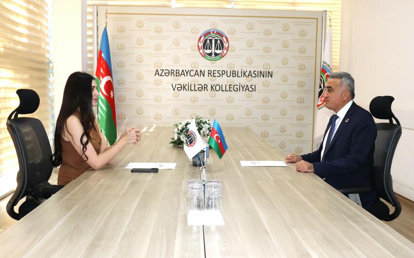 Vekiller Kollegiyasinin sedri Kembric Universitetine qebul olunan vekille gorusub